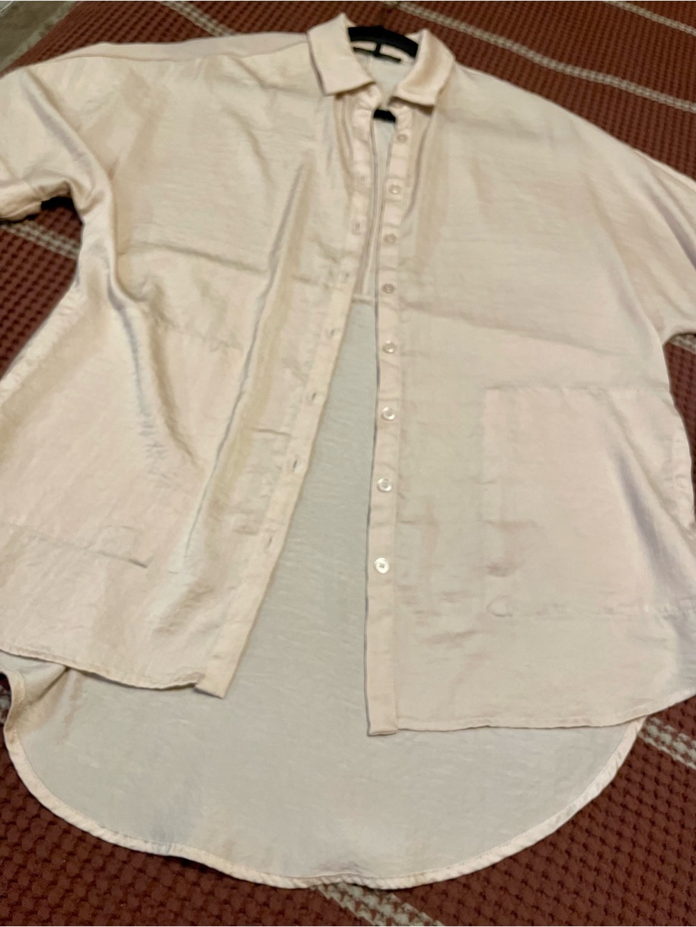 Ro & De Pale CREAM Button-Front Women's Shirt